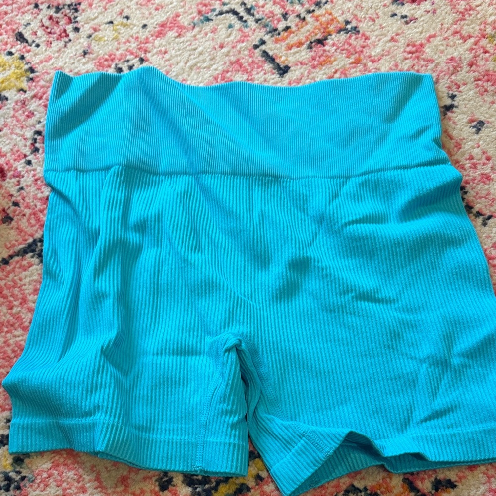 Colsie Women's Turquoise Bike Shorts